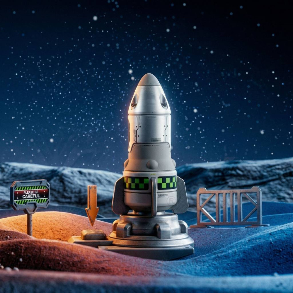 Stație cosmică sub formă de camion mașinuță-transformer 2în1