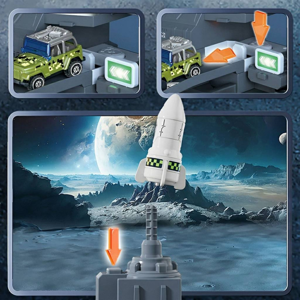 Stație cosmică sub formă de camion mașinuță-transformer 2în1