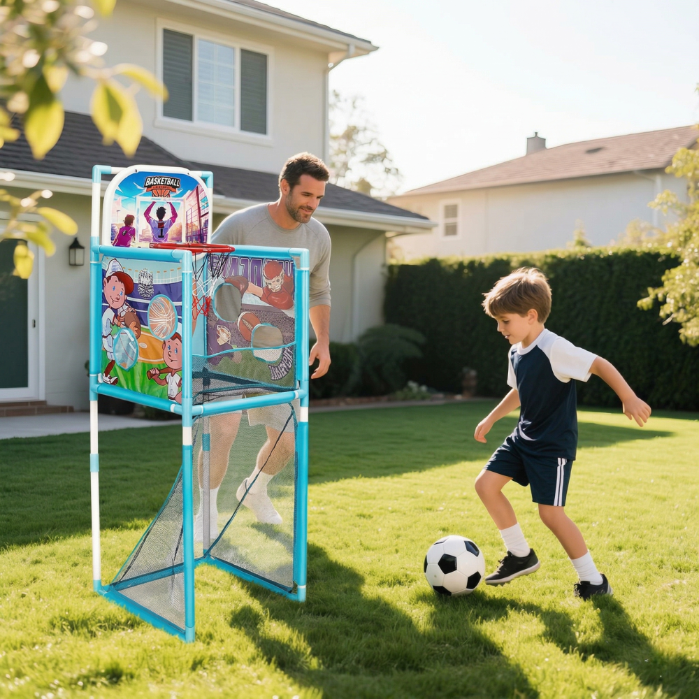Set sportiv: fotbal, rugby, tenis, baschet cu muzică