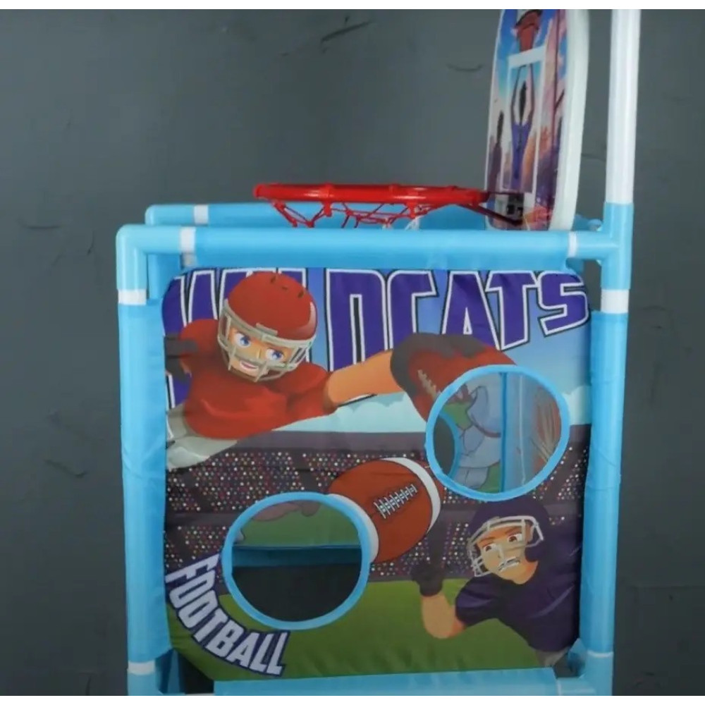 Спортивный набор: футбол, регби, теннис баскетбол с музыкой