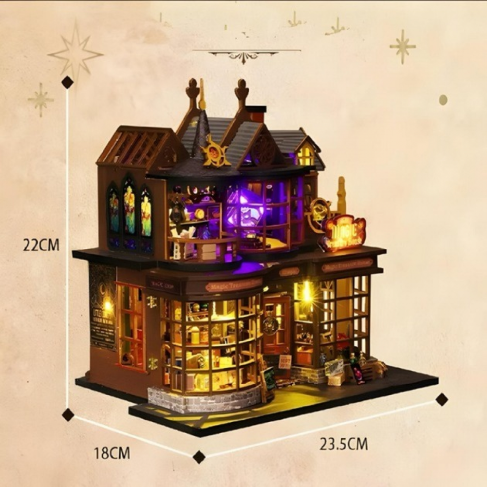 Румбокс "Волшебный дом с сокровищами" конструктор-набор с подсветкой