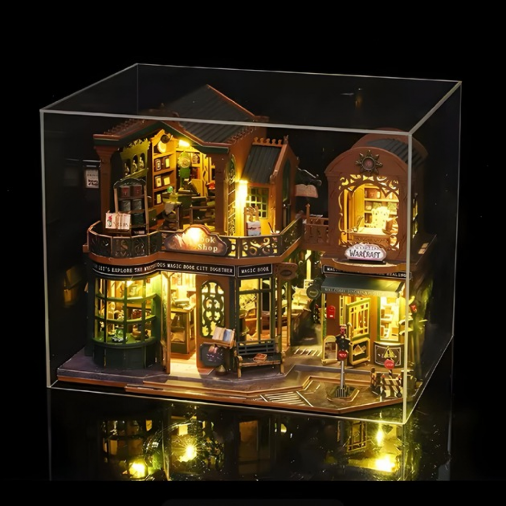 Румбокс "Книжный магазин Сумерки" портативный конструктор с подсветкой