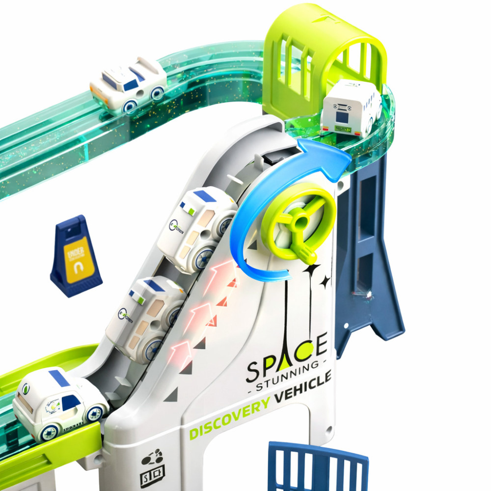 Pistă auto camion-stație de curse cu iluminare și sunet