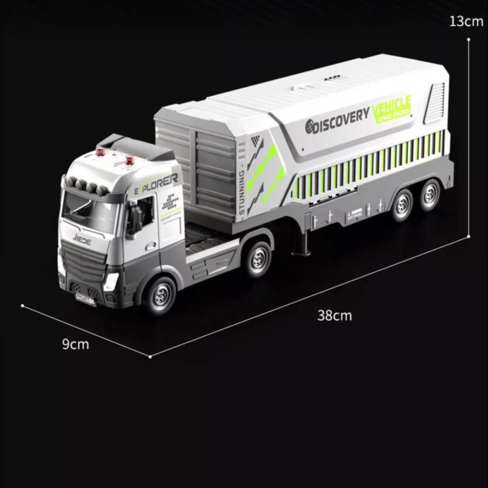 Автотрек грузовик-гоночная станция с подсветкой и звуком