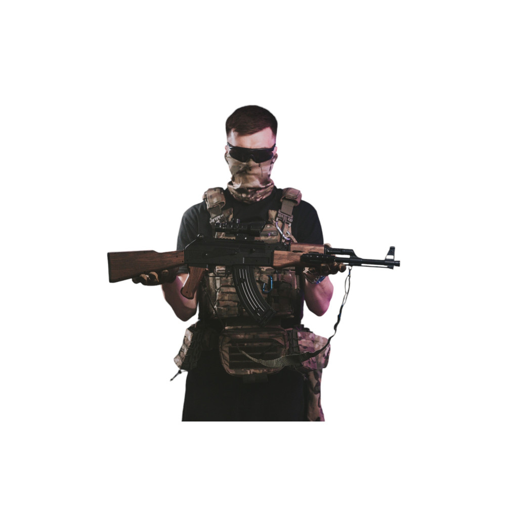 Автомат на орбизах AK-47, аккумуляторный, дерево