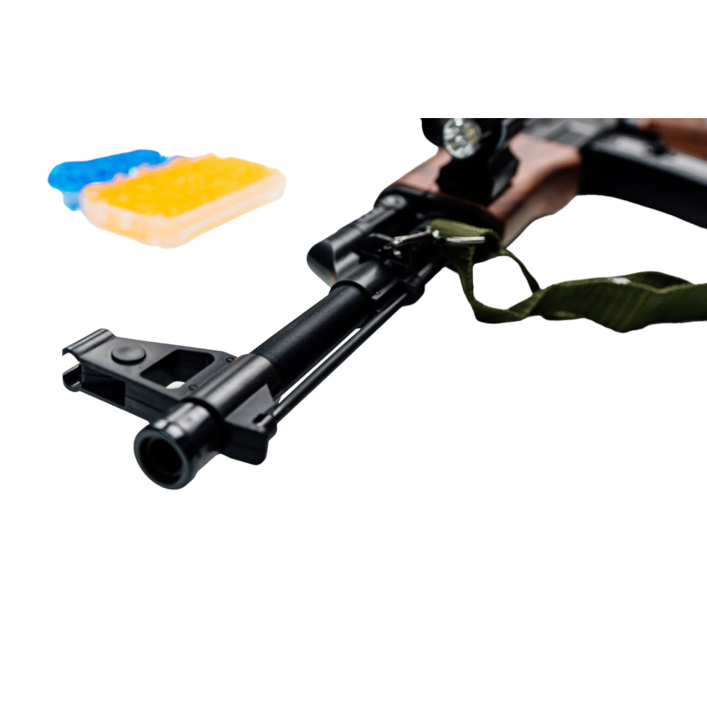 Автомат на орбизах AK-47, аккумуляторный, дерево