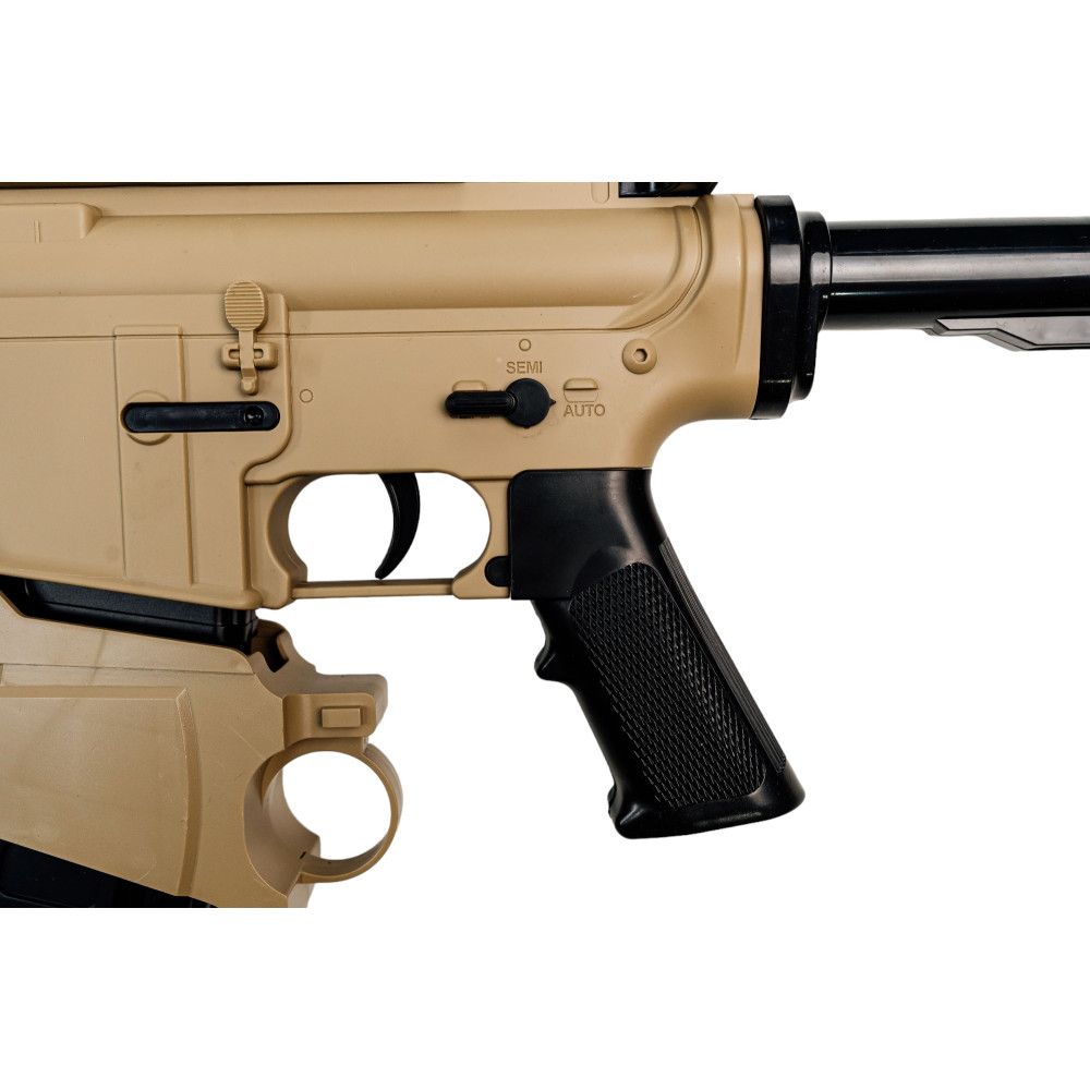 Автомат HK416 на орбизах, аккумуляторный, песочный