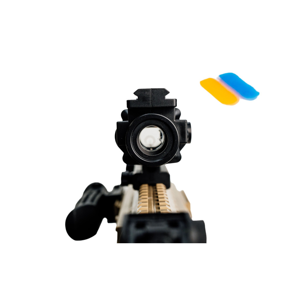 Автомат HK416 на орбизах, аккумуляторный, песочный