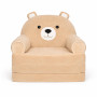 Fotoliu-transformer moale pliabil pentru copii Ursuleț Pudrat