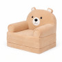 Fotoliu-transformer moale pliabil pentru copii Ursuleț Pudrat