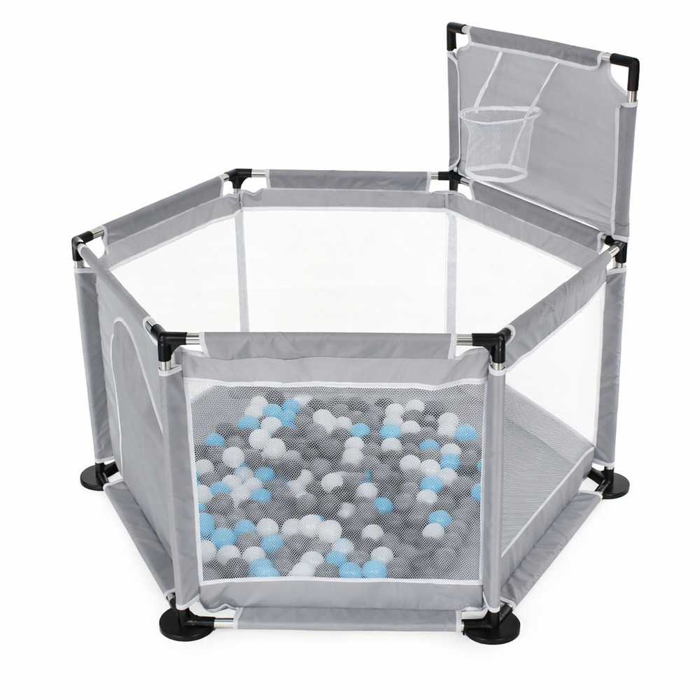 Складной манеж для малышей с прочным каркасом и сеткой
