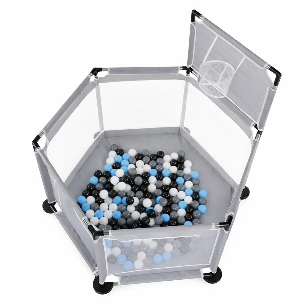 Складной манеж для малышей с прочным каркасом и сеткой