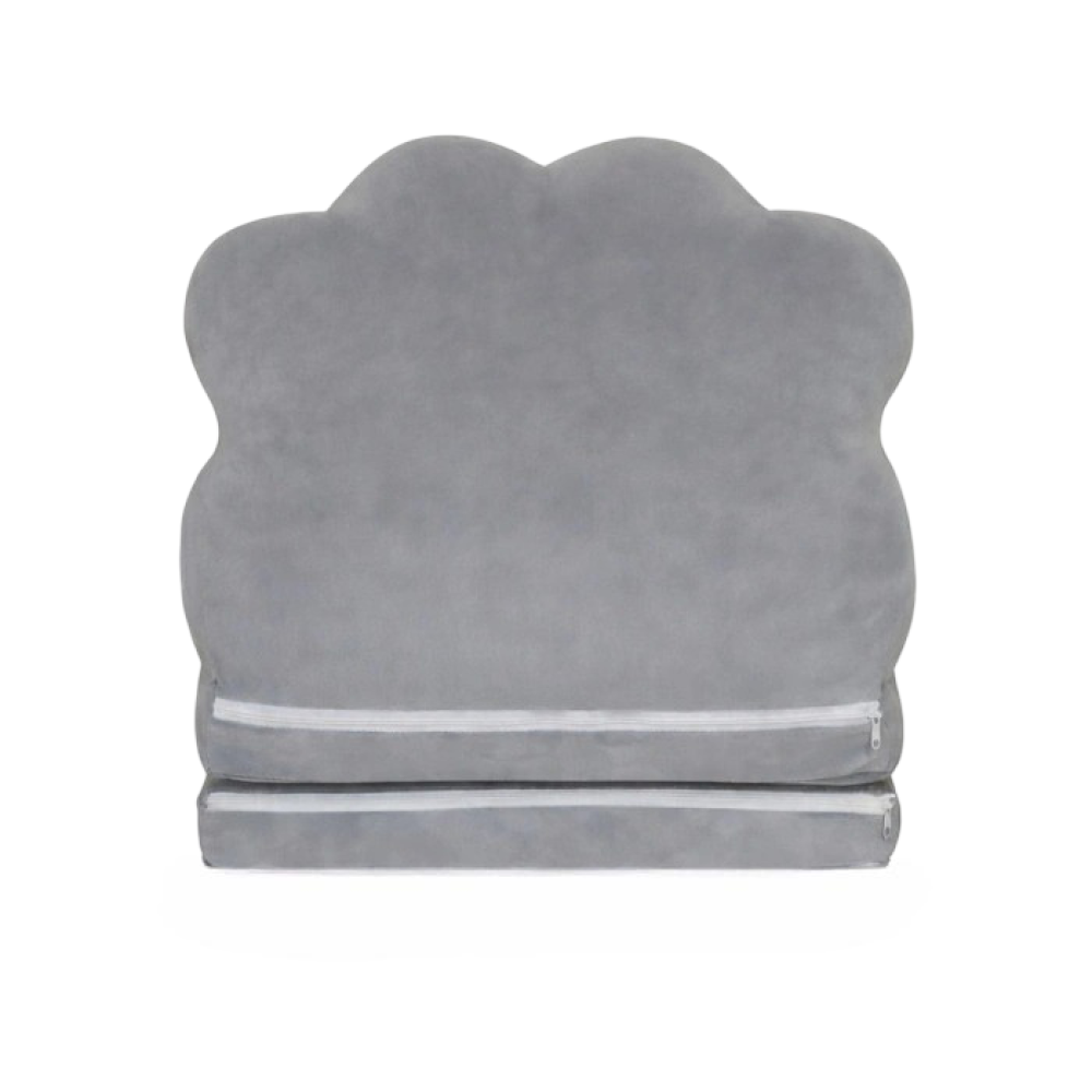 Детское мягкое кресло лапка трансформер с раскладным местом для отдыха на два отделения