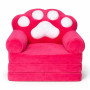 Fotoliu-transformer moale pliabil pentru copii în formă de Lăbuță Roșie