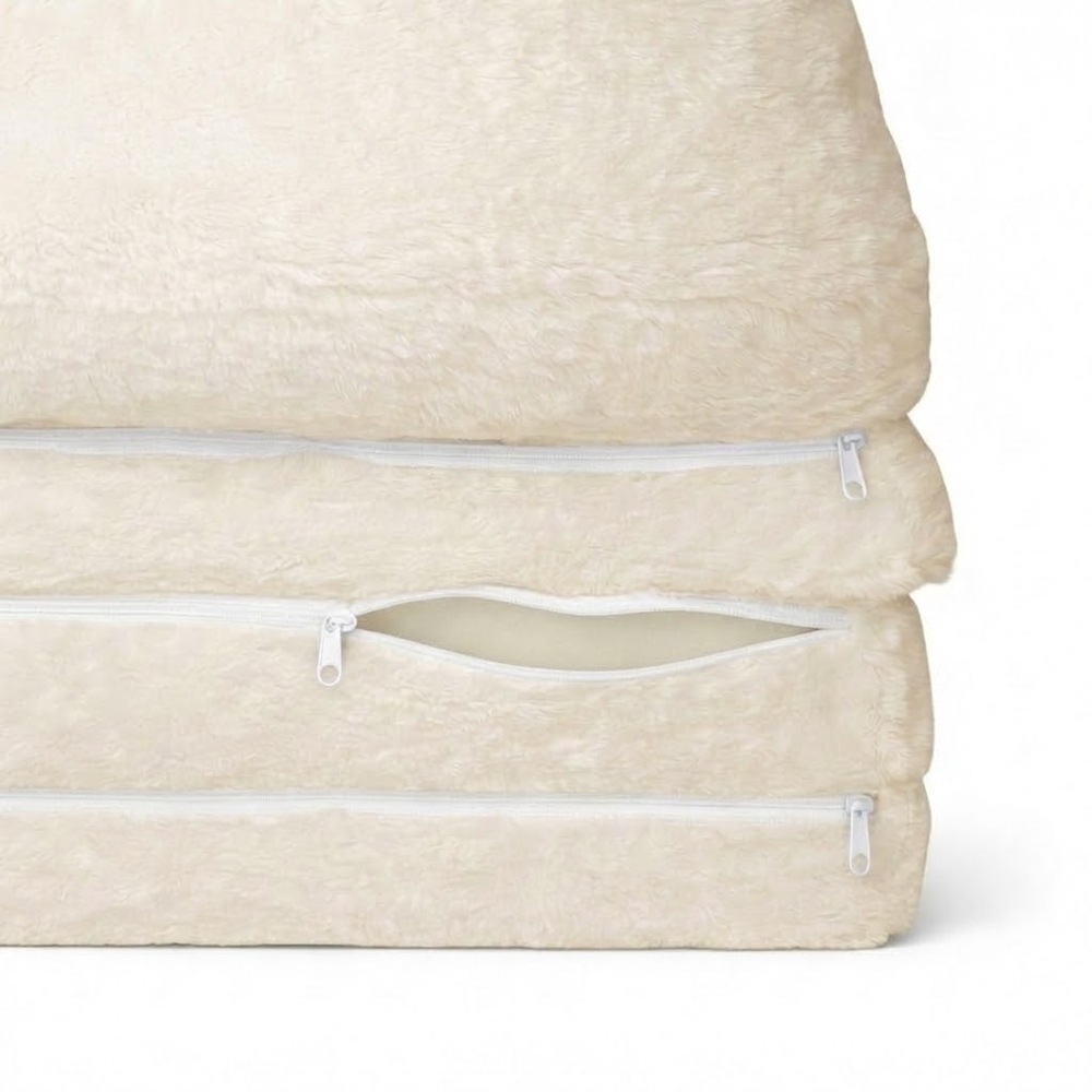 Fotoliu-transformer moale pliabil pentru copii în formă de Oiță