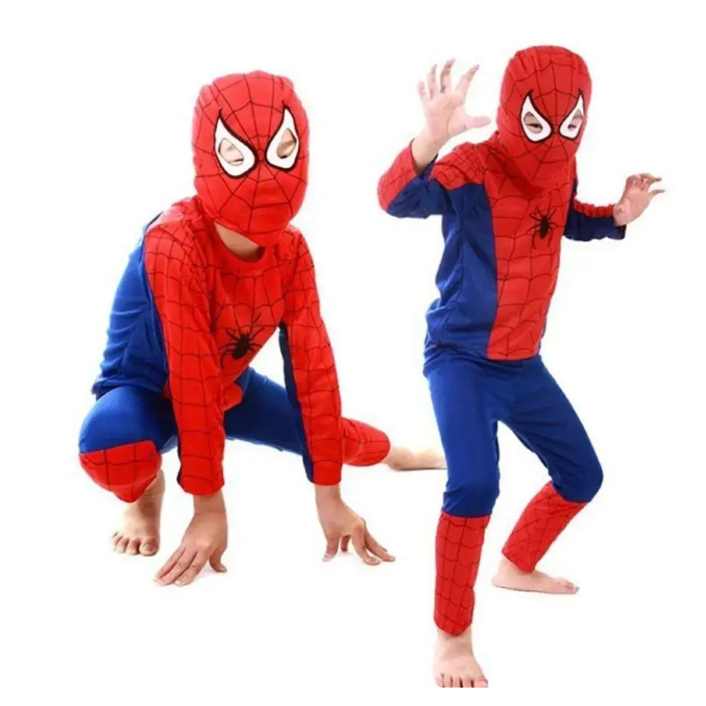 Костюм Человек-Паук классический красно-синий с эмблемой - для детей