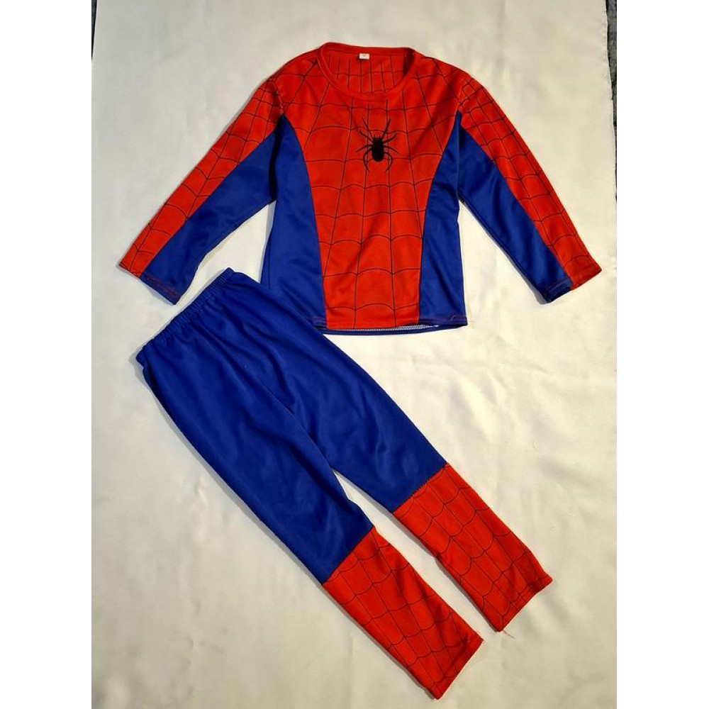 Костюм Человек-Паук классический красно-синий с эмблемой - для детей