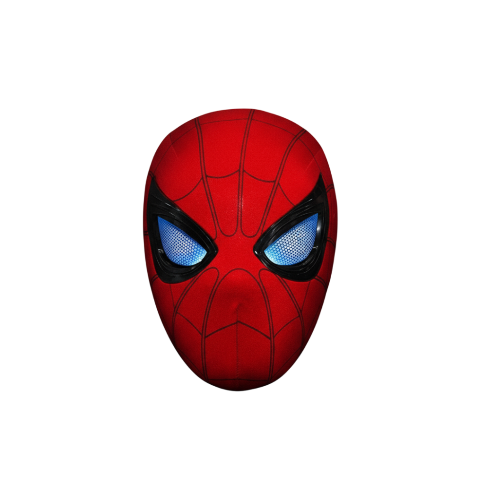 Маска Человека-паука с подвижными глазами на пульте-кольце, три цвета
