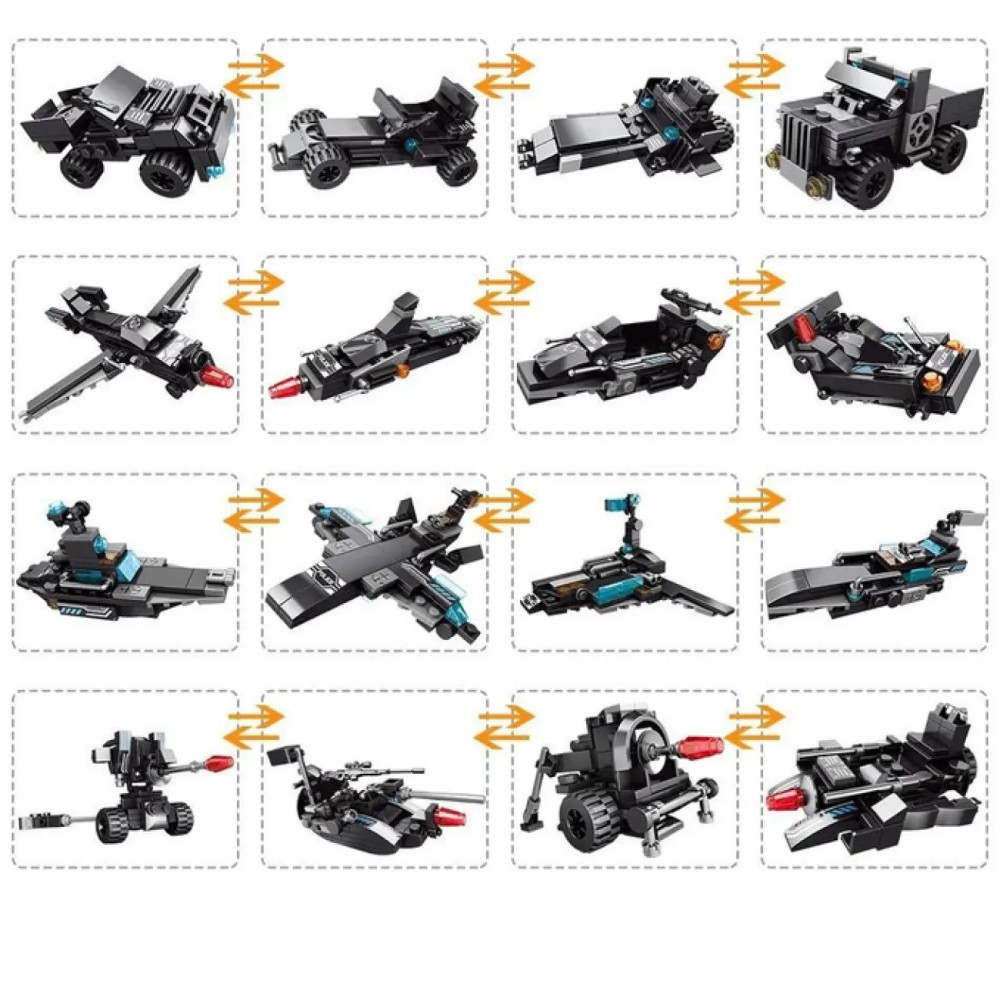 Полицейский двигательный конструктор 3в1, 903 деталей