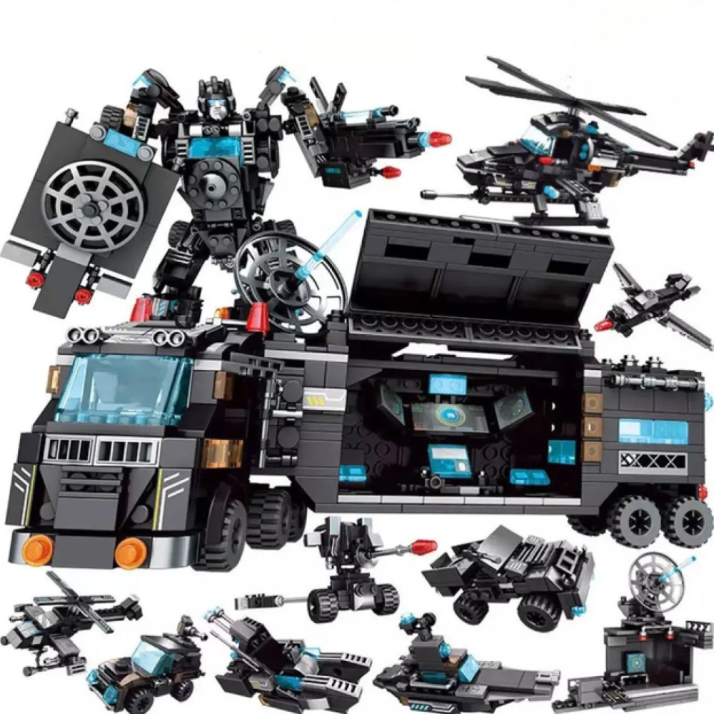 Полицейский двигательный конструктор 3в1, 903 деталей