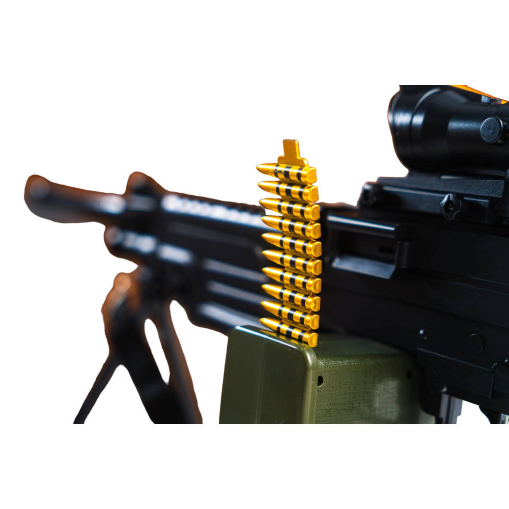 Пулемет M249 на орбизах, аккумуляторный, чёрный