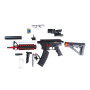 Автомат M4A1 на орбизах, аккумуляторный, красно-черный