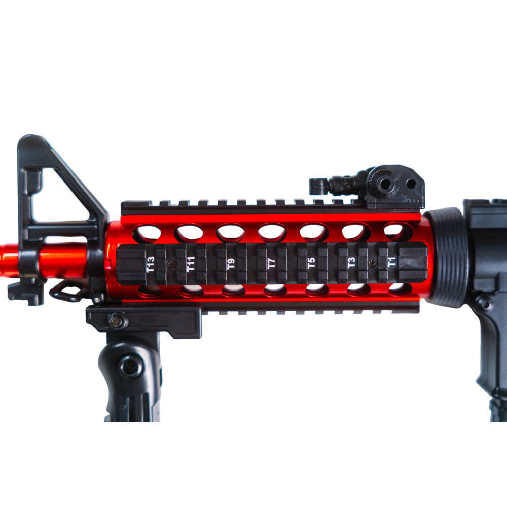 Автомат M4A1 на орбизах, аккумуляторный, красно-черный