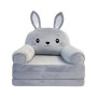 Fotoliu-șezlong de pluș pentru copii în formă de Iepuraș